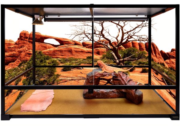 Reptile Habitat Background Arch Tree by Carolina Custom Cages 48L Wrap-1