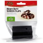 (2 Pack) Zilla Reptile Terrarium Covers Heavy Duty Screen Clips, Small 5-29 Gallons - 2 Clips Each-0