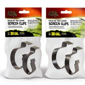 Zilla Terrarium Covers 4 Pack Non-Locking Screen Clips 30G+ Enclosures-0